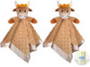 Picture of Girl Highland Cow Baby Security Blanket Loveys for Babies Girls, 16" Soft Baby Lovey Blanket, Baby Snuggle Stuffed Animals Blankie, Baby Girls Gifts for Infant and Toddler, 2 Pack