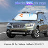 Picture of Sun Shade Sunshade for Subaru Outback Windshield Cover, 4-Layer Front Window Shade Custom fit Outback 2014-2019 SUV, Base,Premium,Limited,Touring Sun Visor 240T Shade Blocks UV Rays Car Accessories
