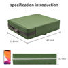 Picture of Toddler Booster Seat for Dining Table, PU Washable Double Safe Straps Non-Slip Bottom Booster Seat Dining Toddler, Portable Travel Increasing Cushion (Light Green)
