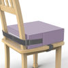 Picture of Toddler Booster Seat for Dining Table, PU Washable Double Safe Straps Non-Slip Bottom Booster Seat Cushion, Strong Support Portable Travel Booster Seat for Chair (Purple)