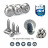 Picture of Aootf Anti Theft License Plate Screws - Stainless Steel License Plate Frame Screws Tamper Resistant Fasteners | Security Tapping Screws | Qty 8 | Protection License Plates on Cars Trucks | 38PC Set