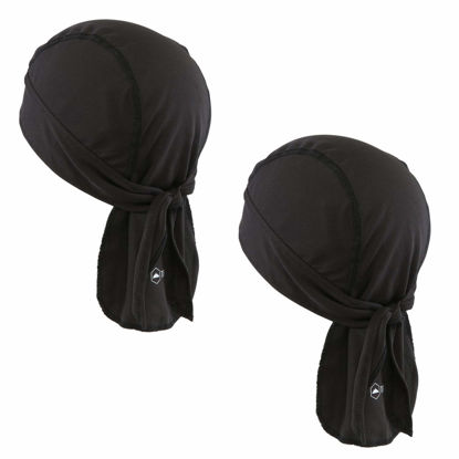 Picture of Cooling Helmet Liners - Do Rag Skull Caps for Men - Cooling Head Wraps, Hard Hat Liner - Motorcycle Pirate Bandana