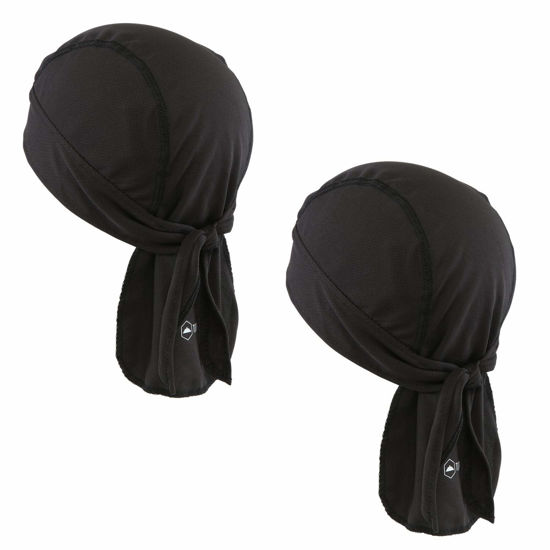 Picture of Cooling Helmet Liners - Do Rag Skull Caps for Men - Cooling Head Wraps, Hard Hat Liner - Motorcycle Pirate Bandana