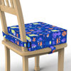 Picture of Toddler Booster Seat for Dining Table, Stronger Support Non-Slip Bottom Double Safe Straps Booster Seat Dining Toddler, Portable Travel Increasing Cushion (Blue)