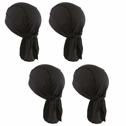 Picture of Cooling Helmet Liners - Do Rag Skull Caps for Men - Cooling Head Wraps, Hard Hat Liner - Motorcycle Pirate Bandana