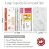 Picture of Car Registration and Insurance Card Holder - Leather Vehicle Glove Box Automobile Documents Paperwork Wallet Case Organizer for ID, Driver's License, Key Contact Information Cards - Men&Women