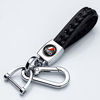 Picture of 121Fruit Way Genuine Leather Car Key Fob Key Chain Heavy Duty Keychain for Toyota TRD Sequoia Tundra Tacoma 4RunnerTrucks Vehicle Accessories