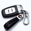 Picture of 121Fruit Way Genuine Leather Car Key Fob Key Chain Heavy Duty Keychain for Toyota TRD Sequoia Tundra Tacoma 4RunnerTrucks Vehicle Accessories