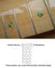 Picture of Inlay Sticker Fret Markers for Guitars & Bass - Custom Dots - Abalone Green