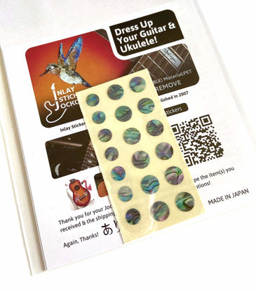 Picture of Inlay Sticker Fret Markers for Guitars & Bass - Custom Dots - Abalone-Mix