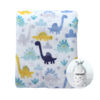 Picture of CREVENT 30''X40'' Cozy Fluffy Warm Fleece Baby Crib Blanket for Boys Infant Toddler Crib Cot Stroller (Dinosaur)