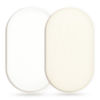 Picture of GRSSDER Stretchy Ultra Soft Fitted Bassinet Sheet 2 Pack, Universal Fit for Bassinets Baby Cradle Moses Basket Oval Rectangle Mattress Safe and Snug, Jersey Bassinet Sheets for Girls, Cream/White