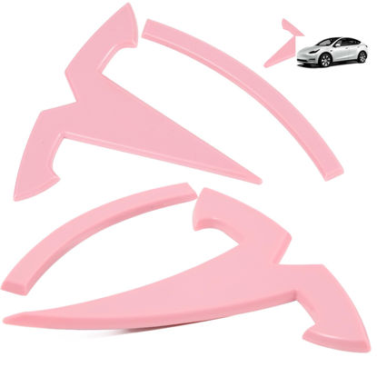 Picture of Emblem Accessories Compatible with Model Y 2023 2022 2021 3PCS Logo Cover