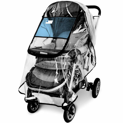 Picture of Stroller Rain Cover,Universal Stroller Accessory,Waterproof, Windproof Protection,Protect from Dust Snow,Baby Travel Weather Shield