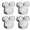 Picture of Pangpai Bling Car Hooks, Cute Rhinestones Car Organizer Interior Accessories, Car Dashboard Decorations Hook for Purse Umbrellas Grocery Bags Handbag, 4-Pack
