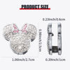 Picture of Pangpai Bling Car Hooks, Cute Rhinestones Car Organizer Interior Accessories, Car Dashboard Decorations Hook for Purse Umbrellas Grocery Bags Handbag, 4-Pack