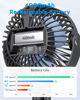 Picture of SWEETFULL Portable Stroller Fan, with Display 4000mAh Battery Powered Mini Clip On Fan, 4-Speed Rechargeable Small Personal Fan Handheld Desk Cooling Fan for Baby Car Seat Crib Travel Black