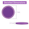 Picture of JUSTTOP Car Cup Holder Coaster, 2 Pack Universal Auto Anti Slip Cup Holder Insert Coaster, Bling Crystal Rhinestone Car Interior Accessories-Purple