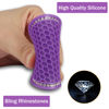 Picture of JUSTTOP Car Cup Holder Coaster, 2 Pack Universal Auto Anti Slip Cup Holder Insert Coaster, Bling Crystal Rhinestone Car Interior Accessories-Purple