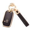Picture of EKALA for Kia Key Fob Cover 5 Buttons Soft TPU Full Covers Protection Keys Shells Keychains Fit for Kia Cerato Ceed Forte NIRO Seltos Sorento Sportage Soul Smart Key Fob Protector Black Gold (BP-Ki)