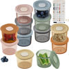 Picture of Moonkie Silicone Baby Food Containers | 4 oz Baby Food Storage Jars with Airtight Lids | Reusable Baby Food Jars, Freezer,Microwave and Dishwasher Safe, Perfect for Infant & Toddler