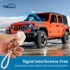 Picture of EKALA for Jeep Key Fob Cover with Keychain, Soft TPU Key Case Protection Compatible with Jeep Wrangler JL JLU Rubicon Gladiator JT Sahara JLU 4 Buttons Flip Folding Key Case Shell (Jep-4F)