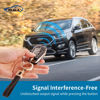 Picture of EKALA for Ford Key Fob Cover with Leather Key Fob Keychain, 4 5 Buttons Soft TPU Keys Shells Key Fob Cover Compatible with Ford F150 Explorer Mustang Edge Lincoln MKZ MKX MKC Black Gold (BP-Frd-2+3)
