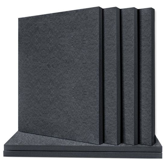 Picture of TroyStudio Thickened Acoustic Panels, 16 x 12 x 0.5 Inches Pack of 6 Felt Wall Decor Tiles Sound Absorbing Board, Noise Reverb Echo Dampening Soundproof Padding for Door Music Recording Home Studio