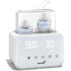 Picture of Baby Bottle Warmer, Grownsy 10-in-1 Fast Bottle Warmer Accurate Temp Control, with LCD Display, Timer, Defrost, Sterili-zing, Keep 24H, Double Bottle Warmer for Breastmilk& Formula, Heat Baby Food