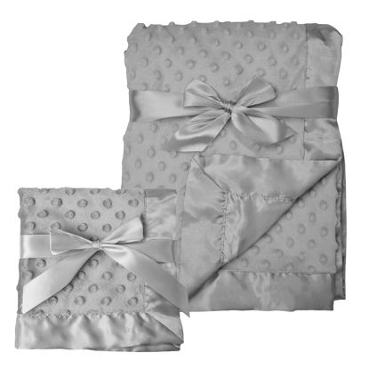 Picture of American Baby Company Heavenly Soft Chenille Blanket Set, Gray, for Boys & Girls