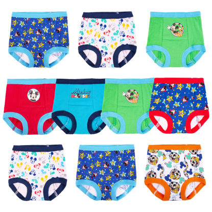 Picture of Disney Boys' Toddler Mickey Mouse Potty Starter Kit with Stickers & Tracking Chart in Sizes 18M, 2T, 3T, 4T, 10-Pack Training Pant