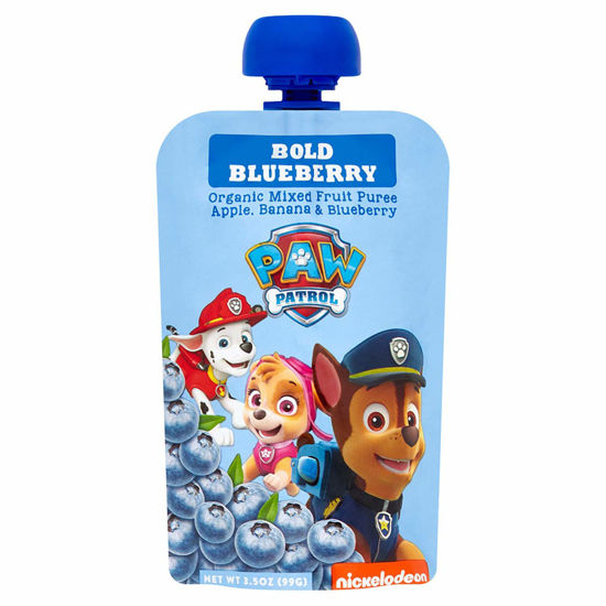 Picture of Paw Patrol Bold Blueberry Organic Mixed Fruit Squeeze Pouch, 3.5 Ounce (Pack of 10)
