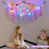 Picture of FIOBEE Stuffed Animals Net or Hammock with LED Light, Toy Hammock Hanging Stuffed Animals Storage Organizer Holder Room Décor for Nursery Kids Bedroom