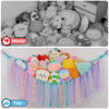 Picture of FIOBEE Stuffed Animals Net or Hammock with LED Light, Toy Hammock Hanging Stuffed Animals Storage Organizer Holder Room Décor for Nursery Kids Bedroom