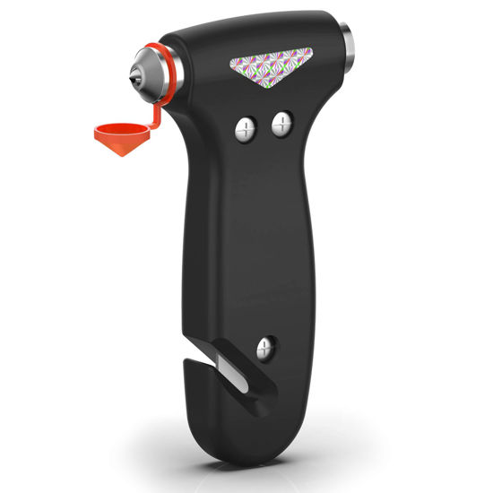 Picture of THINKWORK Car Safety Hammer, 3-in-1 Emergency Escape Tool with One Second Window Breaker and Seat Belt Cutter, Safety Emergency Car Escape Tool for Car, Office, Home, Black