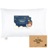 Picture of KeaBabies Toddler Pillow with Pillowcase, Jumbo 14X20 - Soft Organic Cotton Toddler Pillows for Sleeping - Machine Washable - Perfect for Travel, Toddler Bed Set (Soft White)