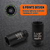 Picture of EGOFIX 1/2" Drive Deep Impact Socket, 1-1/8 Inch Socket, SAE Axle Nut Socket Heat-Treated CR-MO Anti-Rounding 6 Point for Easy Removal of Axle Shaft Nuts