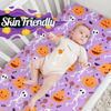 Picture of UOMNY Halloween Pumpkin Crib Sheet for Boys Girls Halloween Fitted Crib Sheets for Standard Crib 52 X 28 Inch Toddler Crib Mattresses Sheet