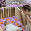 Picture of UOMNY Halloween Pumpkin Crib Sheet for Boys Girls Halloween Fitted Crib Sheets for Standard Crib 52 X 28 Inch Toddler Crib Mattresses Sheet