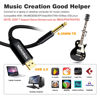 Picture of HOSONGIN USB Guitar Cable, Guitar 1/4 Inch TS to Computer USB Interface Cable Adapter for Instruments Recording Singing, Premium Braided Shielding Cable, Length 10FT