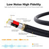 Picture of HOSONGIN USB Guitar Cable, Guitar 1/4 Inch TS to Computer USB Interface Cable Adapter for Instruments Recording Singing, Premium Braided Shielding Cable, Length 10FT