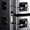 Picture of 4 Pack Refrigerator Locks with Keys for Kids, Toddlers and Adults, Self Adhesive Child & Baby Proofing Fridge Latch for Double Door, French Door, Cabinets and Drawers, Oven, Windows (Patent)