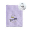 Picture of CREVENT 30''X40'' Cute Cozy Fluffy Warm Baby Blanket for Girls Infants Toddlers' Bedding Crib Cot Stroller, Baby Shower Birthday Newborn's Gift - Purple Crown 75X100cm