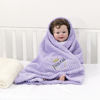 Picture of CREVENT 30''X40'' Cute Cozy Fluffy Warm Baby Blanket for Girls Infants Toddlers' Bedding Crib Cot Stroller, Baby Shower Birthday Newborn's Gift - Purple Crown 75X100cm
