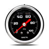 Picture of SENCTRL 0-100 Psi Fuel Pressure Gauge, 1-1/2" Black Dial, 1/8" NPT Back Mount, Glycerin Liquid Filled, Stainless Steel Case, Inline Low Pressure Gauge, for Water Oil Pressure Test
