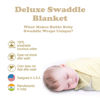 Picture of Bublo Baby Organic Baby Swaddle, 3-Pack Newborn Babies Swaddle Sleep Sack, Swaddles 0-3 Months, Infant Sleeping Sack, Easy Adjustable Baby Swaddle Blanket Wrap for Boy Girl (Solid Grey)