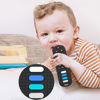 Picture of ERSIHUA 2-Pack Baby Teething Toys-TV Remote Control Shape Silicone Infants Teething Toys for Babies 0-18 Months,BPA-Free (2packs-Black)