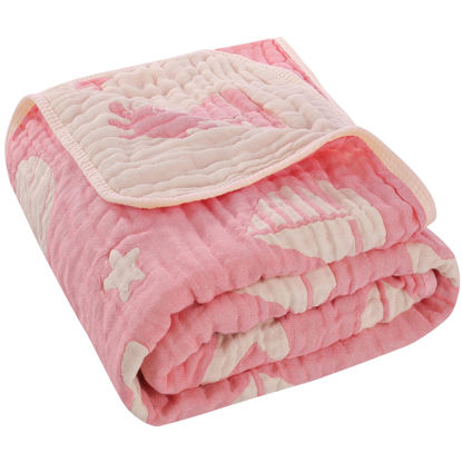 Picture of HardNok Ultra Soft Muslin Baby Blanket, A Versatile Swaddle and Bed Blanket for Babies, Toddlers, Boys, and Girls (1 Pack).
