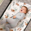 Picture of Stretchy Ultra Soft Jersey Knit Fitted Pack and Play Sheets Set 2 Pack, Portable/Mini Crib Sheets Safe and Snug Fitted for Boys and Girls, Cute Bear and Wolf Pattern