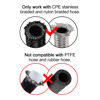 Picture of EVIL ENERGY 12AN Hose End Fitting 45 Degree Swivel for CPE Braided Hose Black